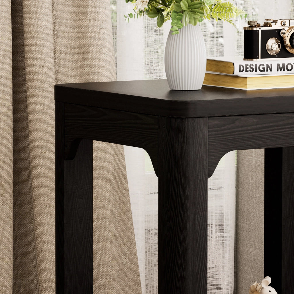 TAVOLINI Set da 2 pezzi in MDF Nero