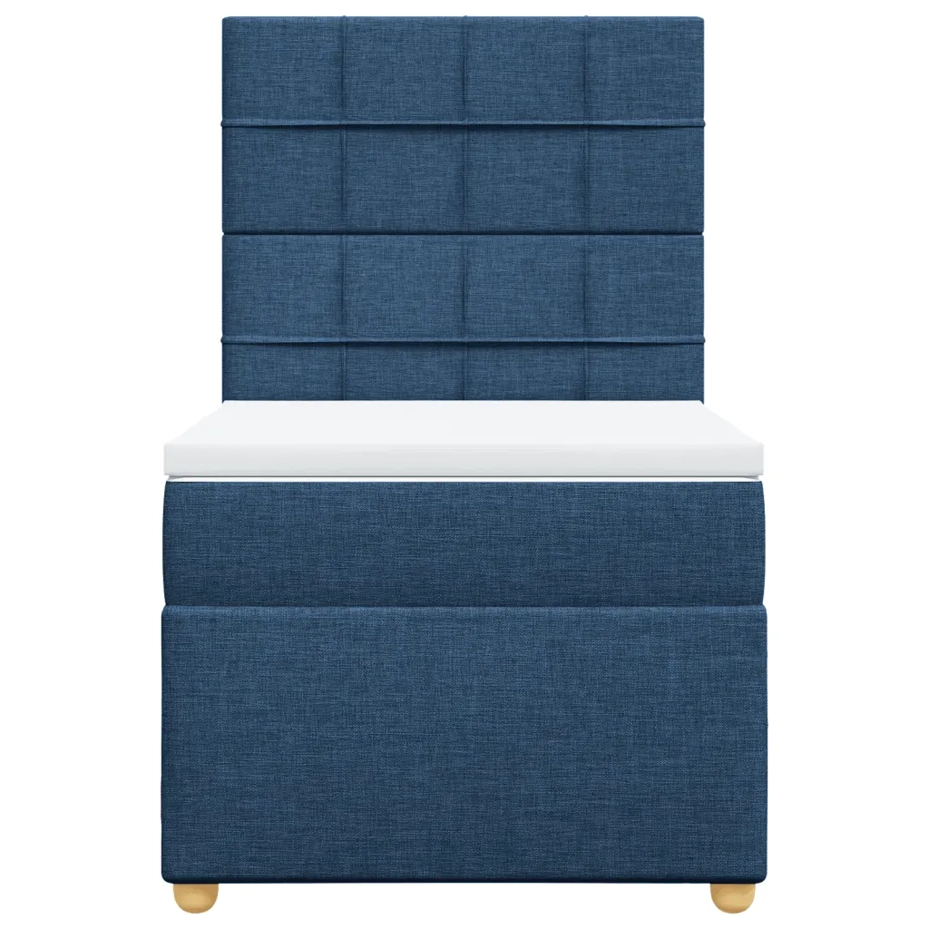 Giroletto a Molle con Materasso Blu 90x190 cm in Tessuto 3293441