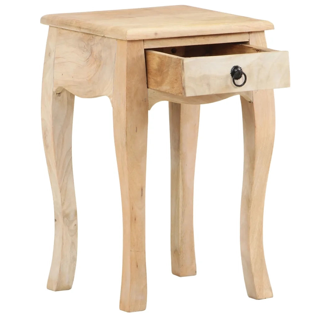 Comodino 28x28x46 cm in Legno Massello di Mango 321708