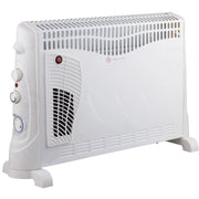 Trade Shop - Termoconvettore Elettrico 2000 Watt Turbo Termostato 3 Livelli Di Potenza Timer -