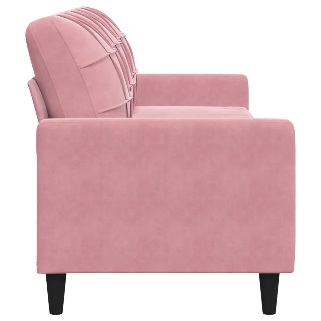 Divano | Divano da soggiorno | Sofa a 3 Posti rosa 210 cm in Velluto