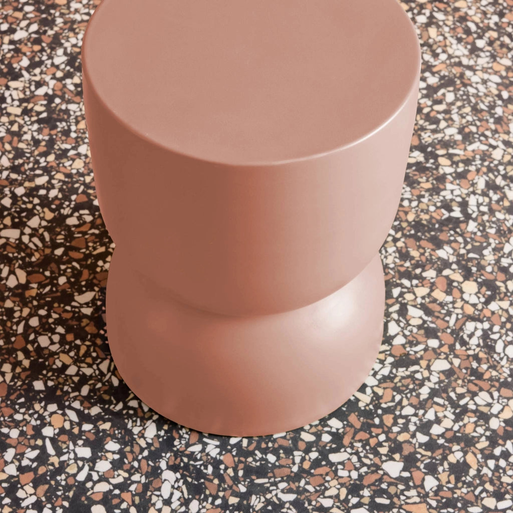 Tavolino, lato divano, comodino metallo, 42cm, nude