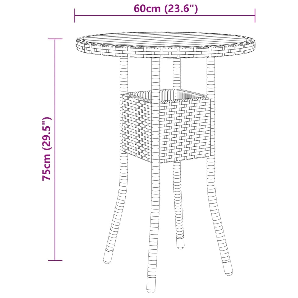 Set Divani da Giardino 5 pz | Set Salotto da Giardino in Polyrattan Nero