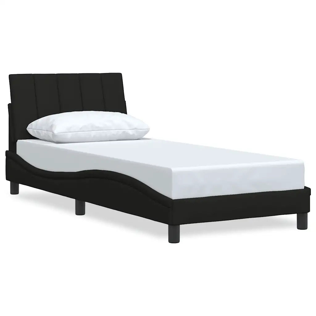 Giroletto senza Materasso Hanko Nero 90x200 cm in Tessuto 3310365