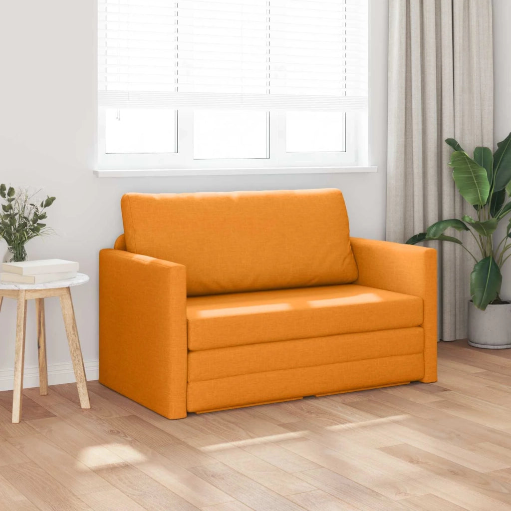 Divano letto | Sof¨¤ letto | Letto singolo 110cm Giallo Scuro Tessuto