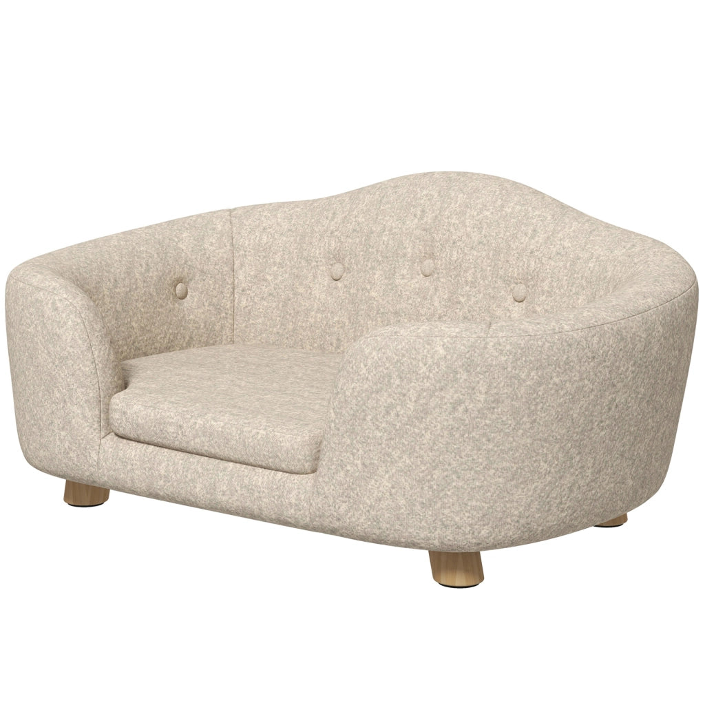 Letto per animali con cuscino ¨C Minimal ¨C crema 70x47x30 cm