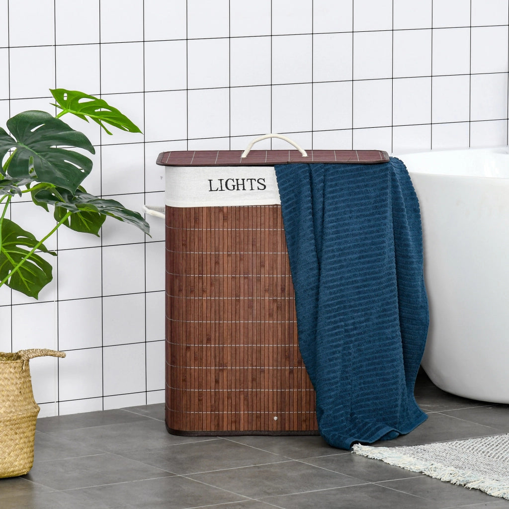 Cestino per Biancheria in Bamb¨´ ¨C Minimal ¨C 52x32x63cm