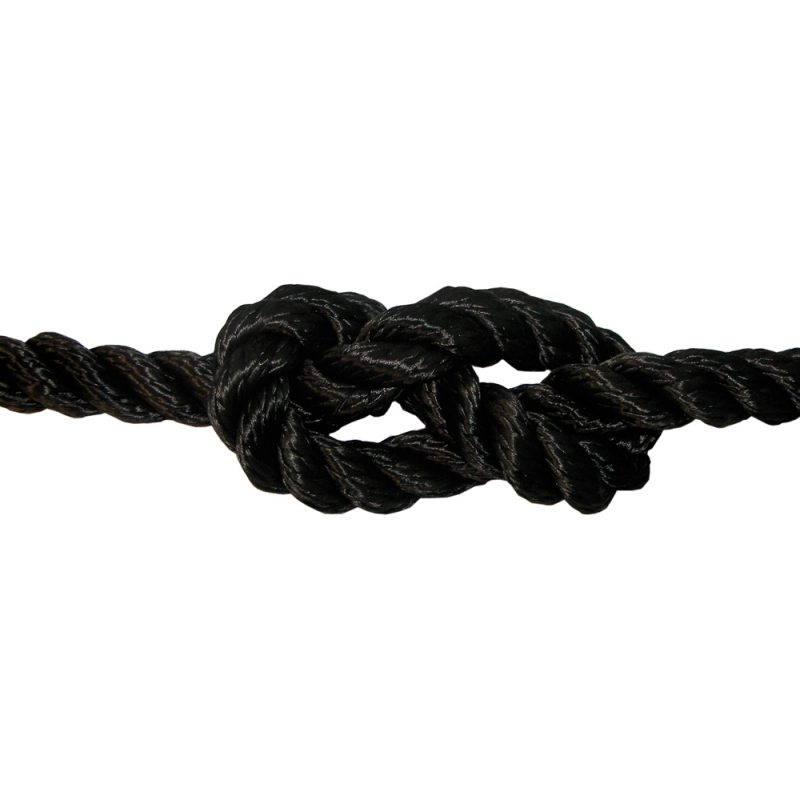 CIMA RITORTA NERA A.T.Ø MM8 MT200 BLACK TWISTED ROPE A.T.Ø MM14 MT200