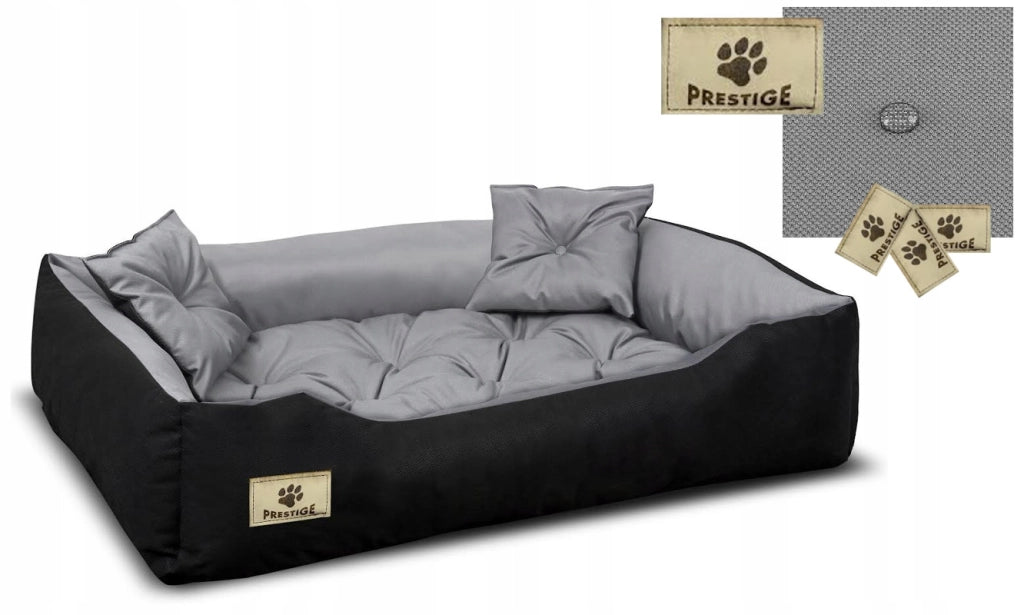 AIO FACTORY 55x45 cm PRESTIGE Letto per cani impermeabile grigio