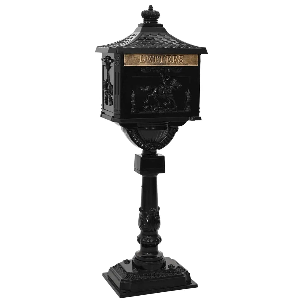 Cassetta Postale Verticale con porta Nero 42,5 x 29,5 x 117 cm CFW1866134