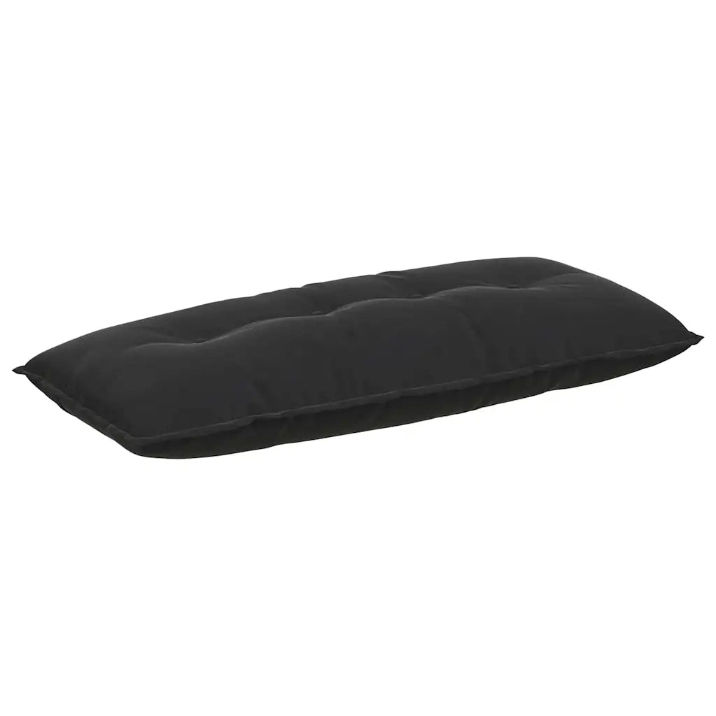 Cuscino per Schiena | Cuscino dorsale Nero 120 x 50 cm Tessuto in Cords