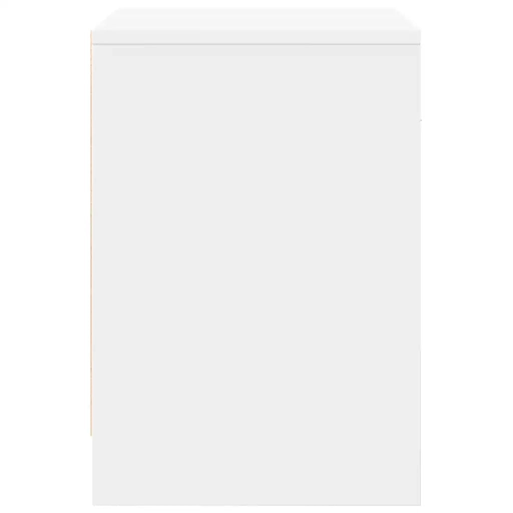 vidaXL Comodini 2 pz con Cassetto Bianco 40x34x50 cm