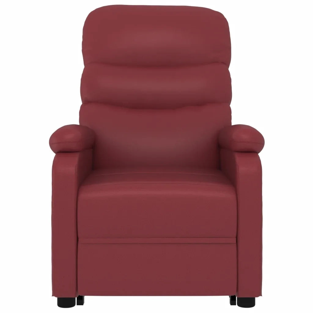 Poltrona Alzapersona Rosso Vino Similpelle 321287