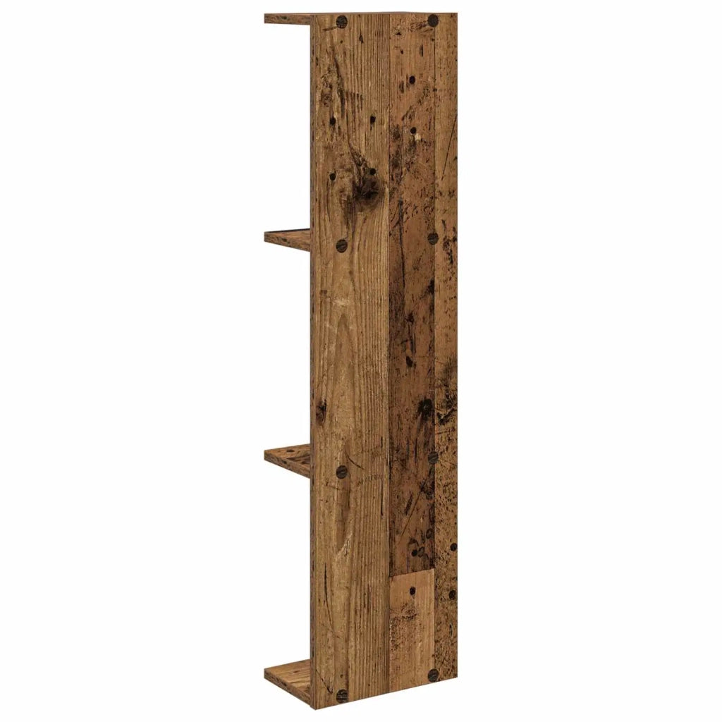 Scaffale da parete 2 pz Legno antico 25 x 15 x 100 cm 8012393