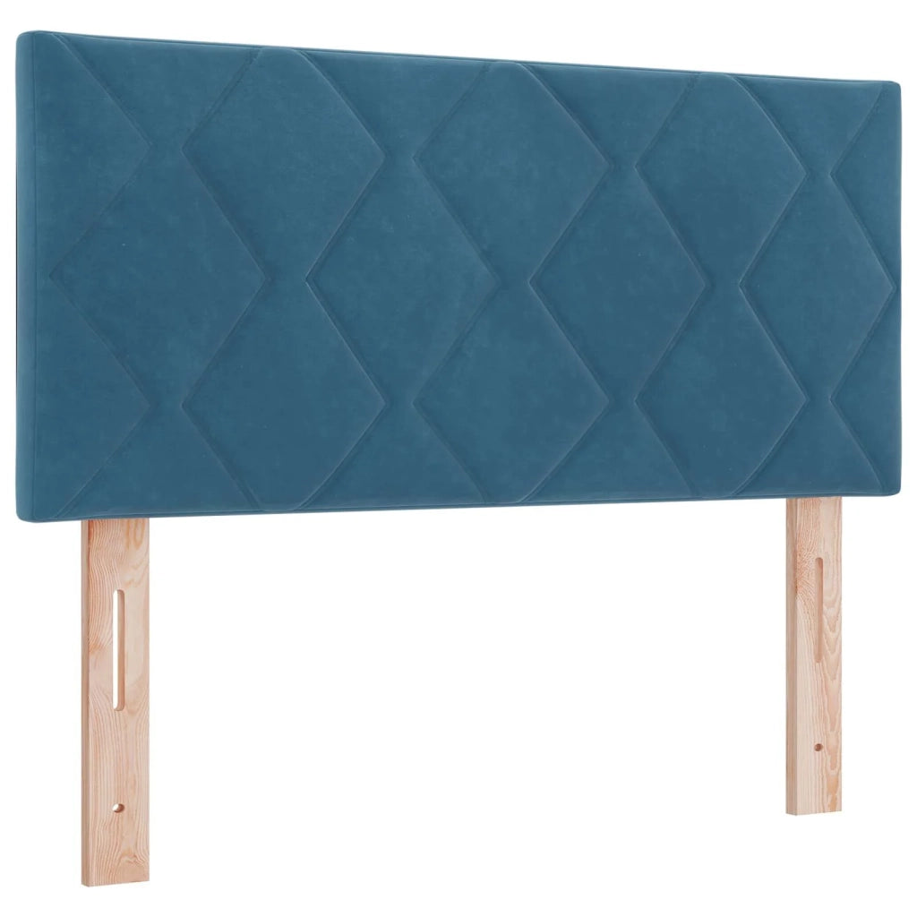 Letto box spring con materasso Blu 90 x 200 cm Velluto 3453075