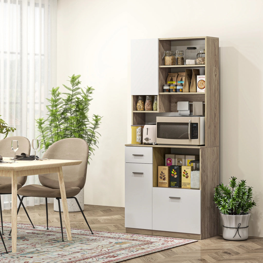 Armadio da cucina ¨C zephmum ¨C bianco legno 90x200x40