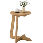 Tavolino da caff¨¨ rotondo in legno ¨C Minimal ¨C 50x50x40 cm