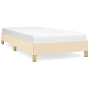 Letto singolo | Letto per adulti | Giroletto senza Materasso Crema 90x200 cm in Tessuto