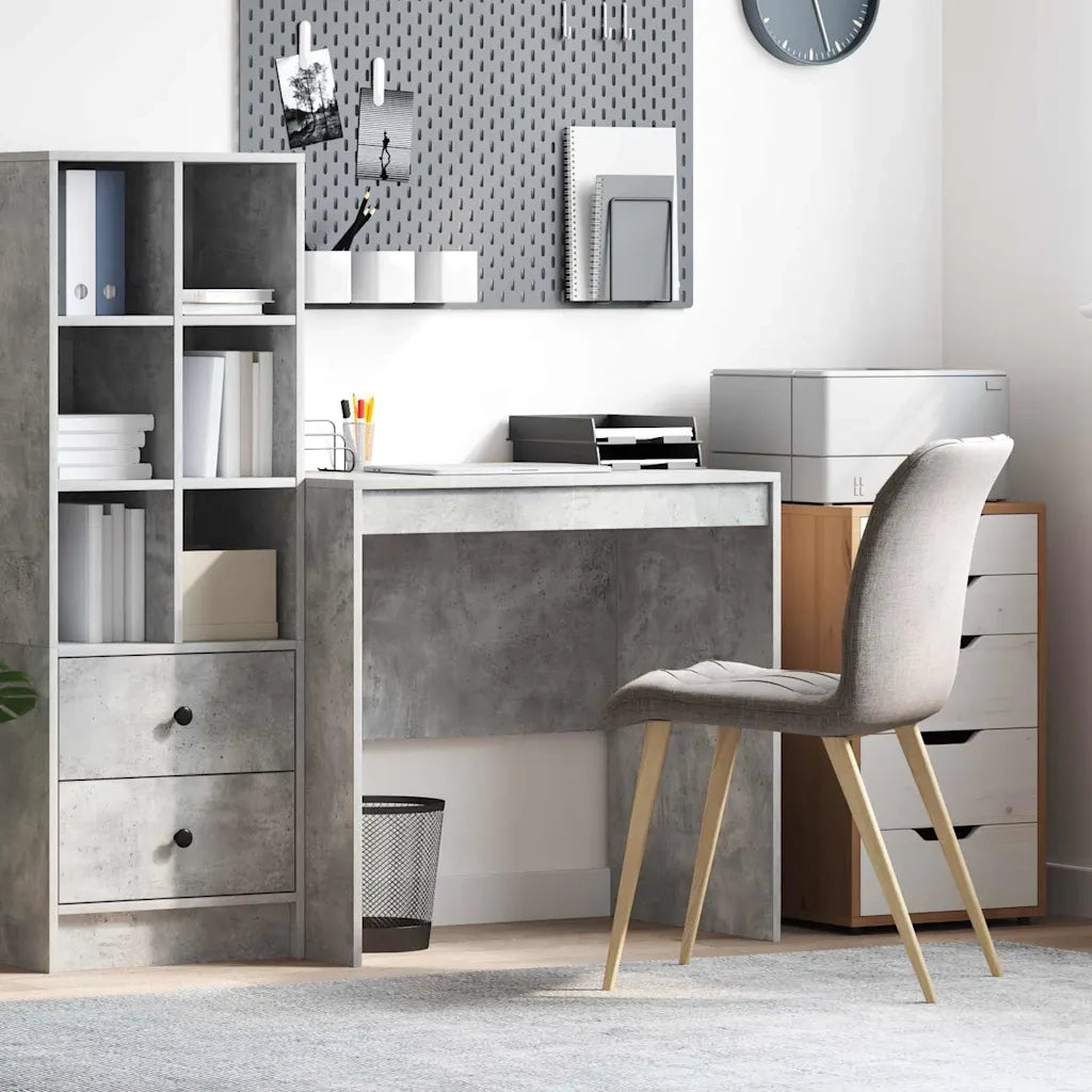 Scrivania | Tavolo da Ufficio Grigio cemento 80 x 50 x 76 cm