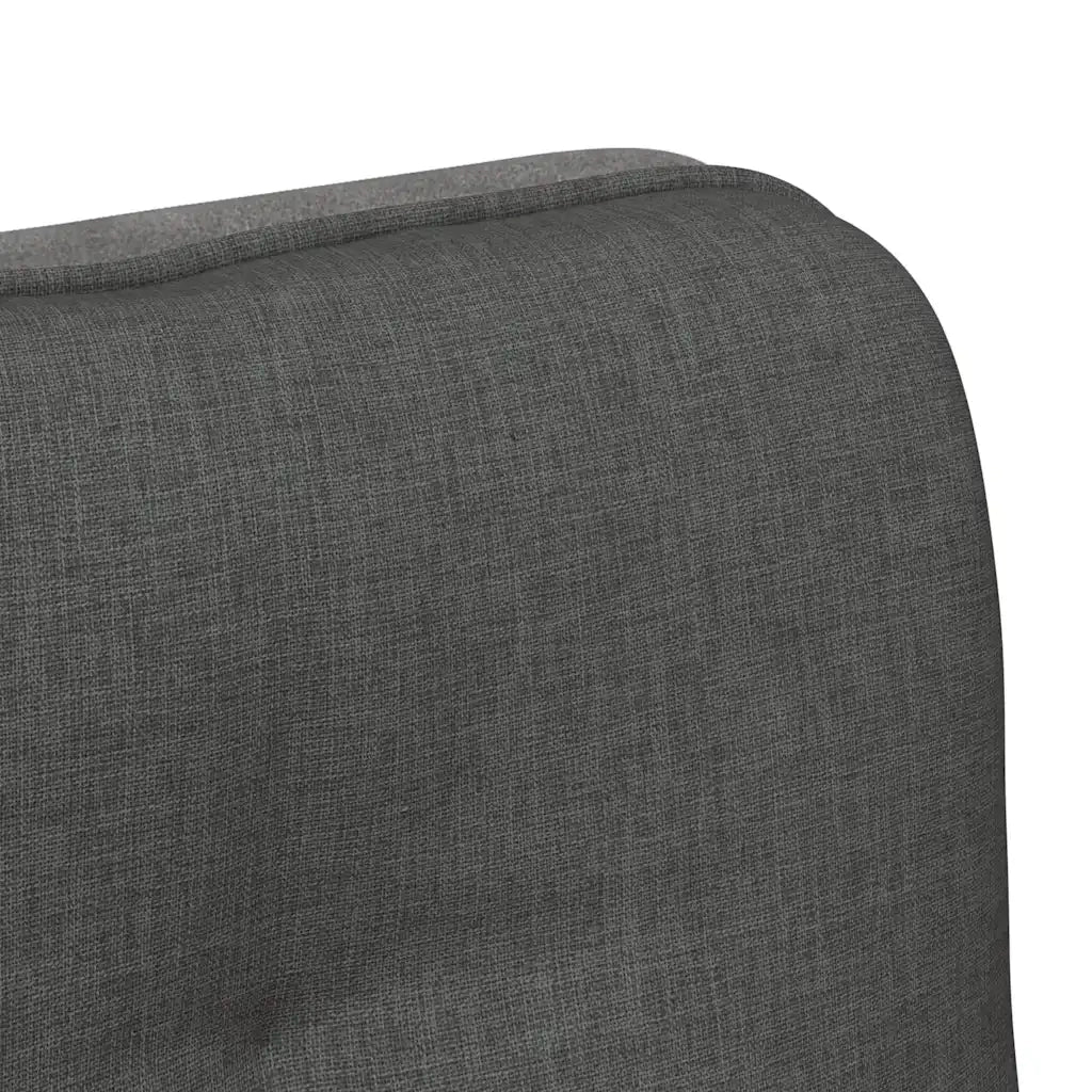 Sedia da Ufficio Girevole Grigio Scuro in Tessuto 4105390
