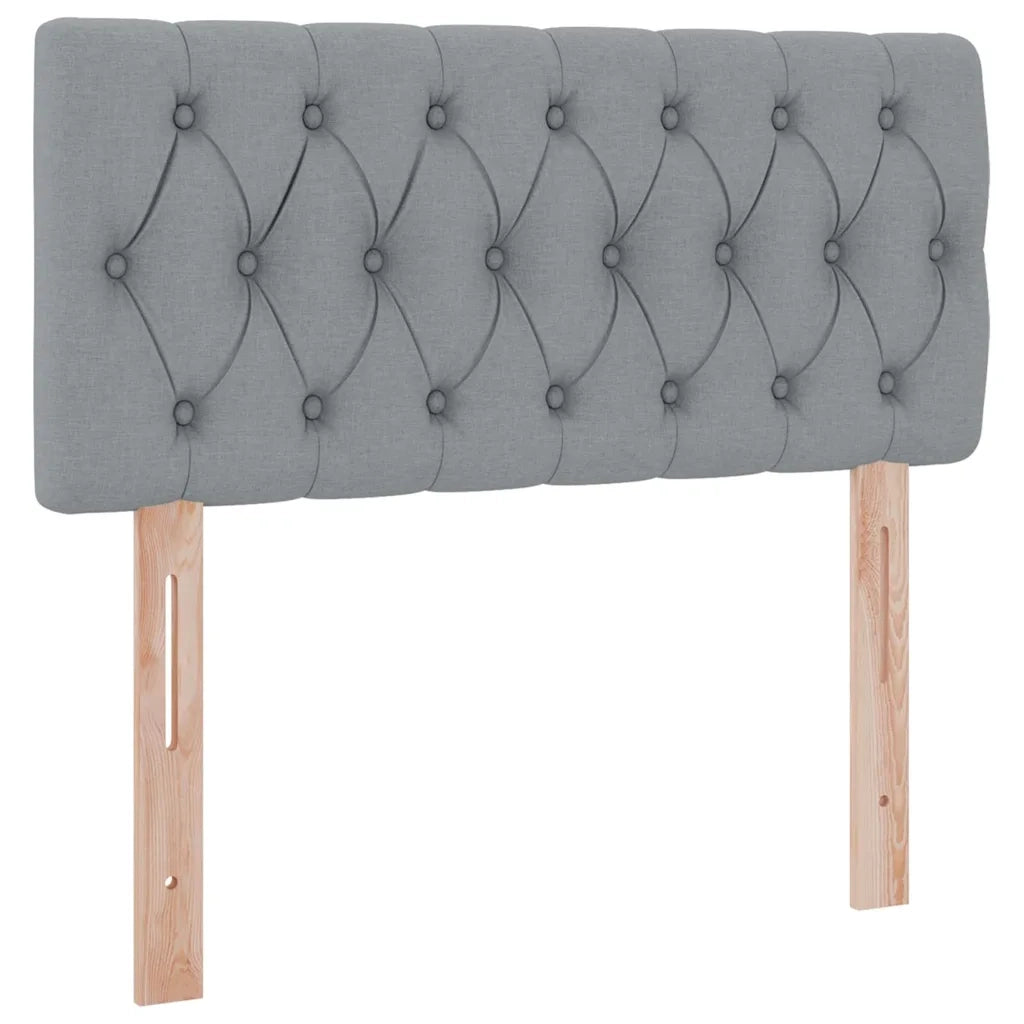 Letto con contenitore e materasso Grigio chiaro 90 x 190 cm 3370539
