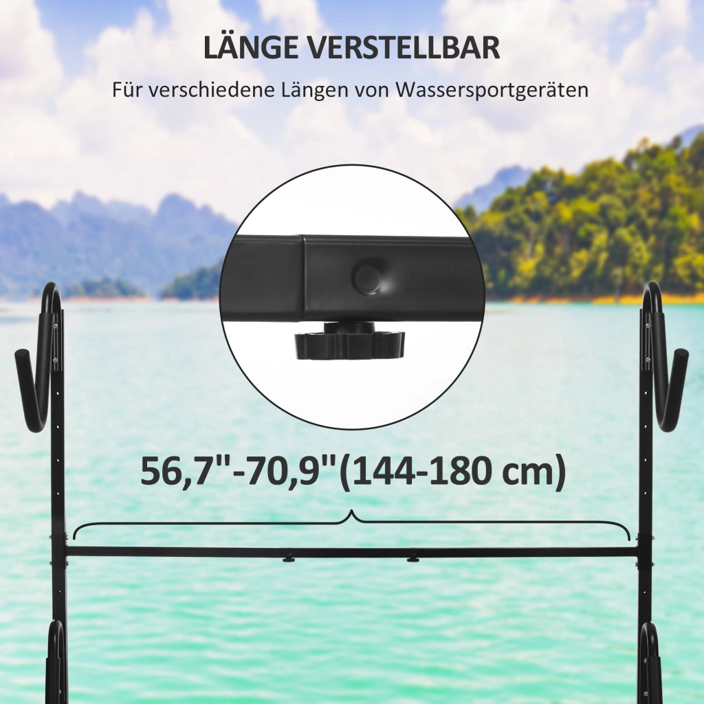 Supporto per 2 Kayak e Tavole da Surf ¨C Minimal ¨C Regolabile 144-180 cm