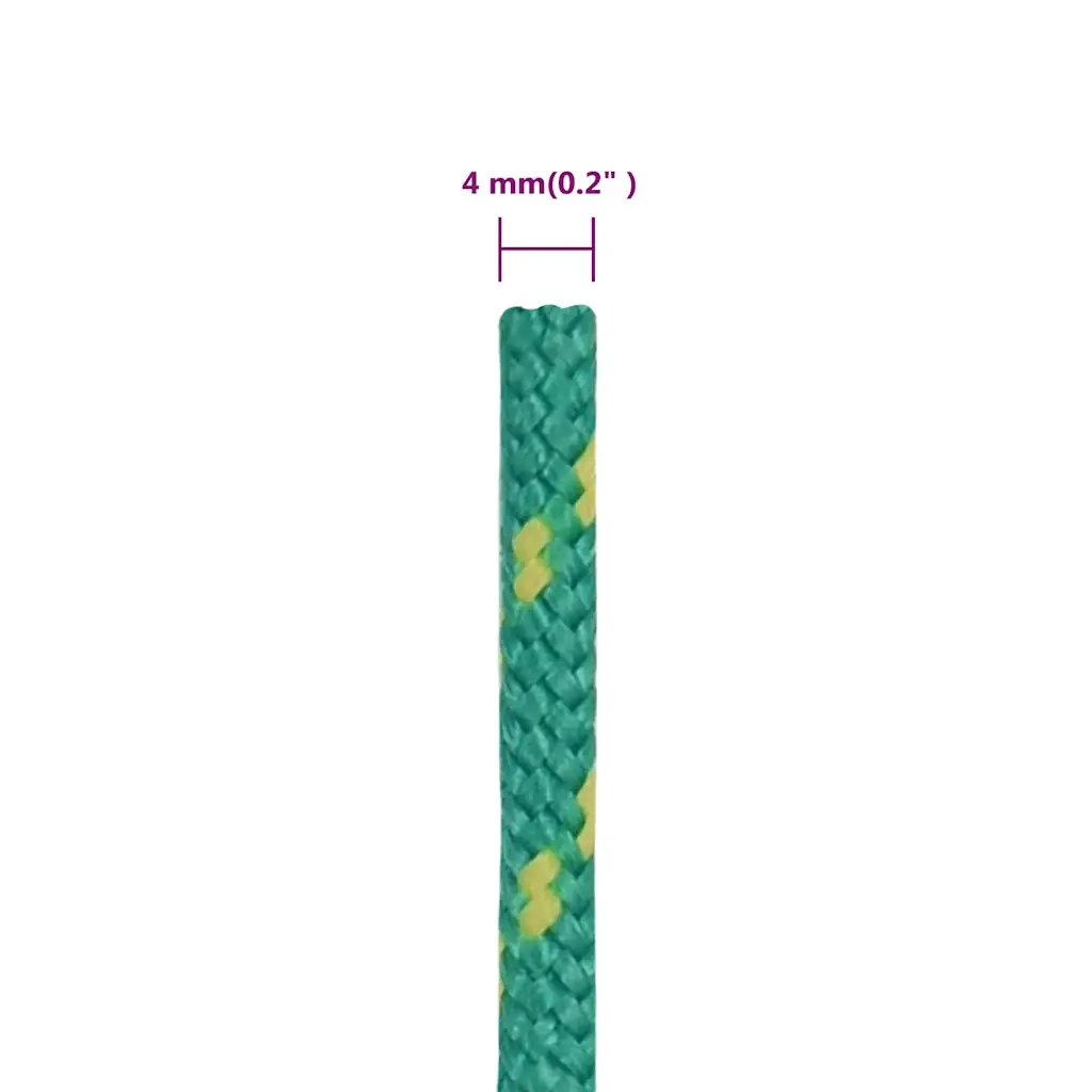 Corda | Fune per barca Verde 4 mm 500 m in Polipropilene