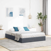 Letto ottomano Grigio Scuro 140 x 190 cm Velluto 3442881