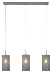 Lampada a sospensione Rabalux Callia grigia 3xE14 150cm