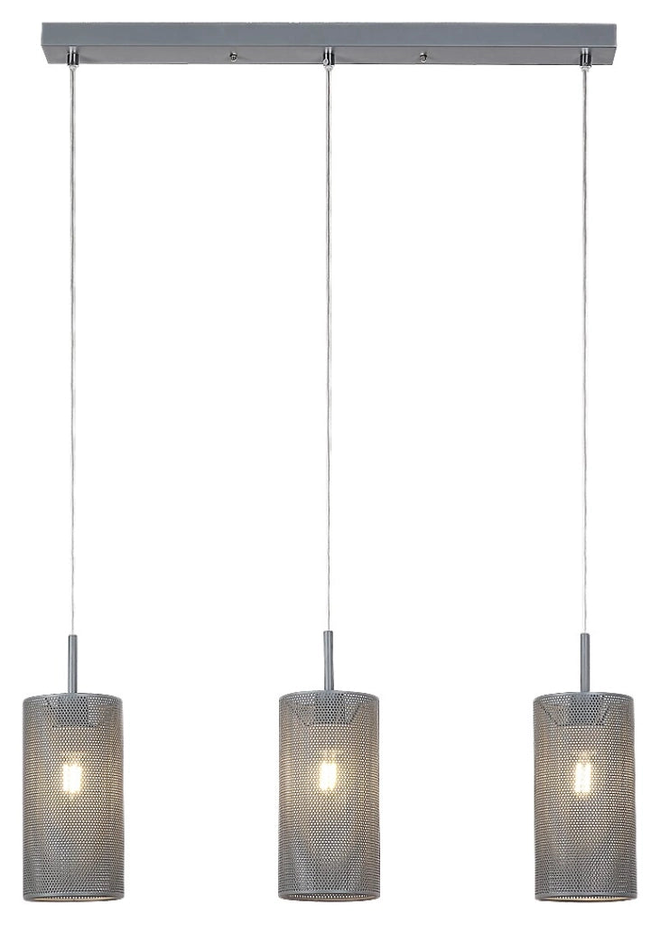 Lampada a sospensione Rabalux Callia grigia 3xE14 150cm