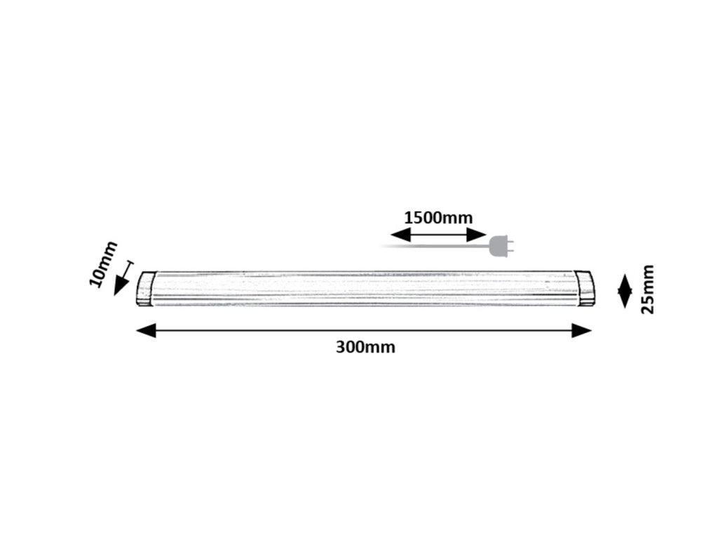 Lampada sottopensile LED touch 3W Rabalux Lendva 30cm