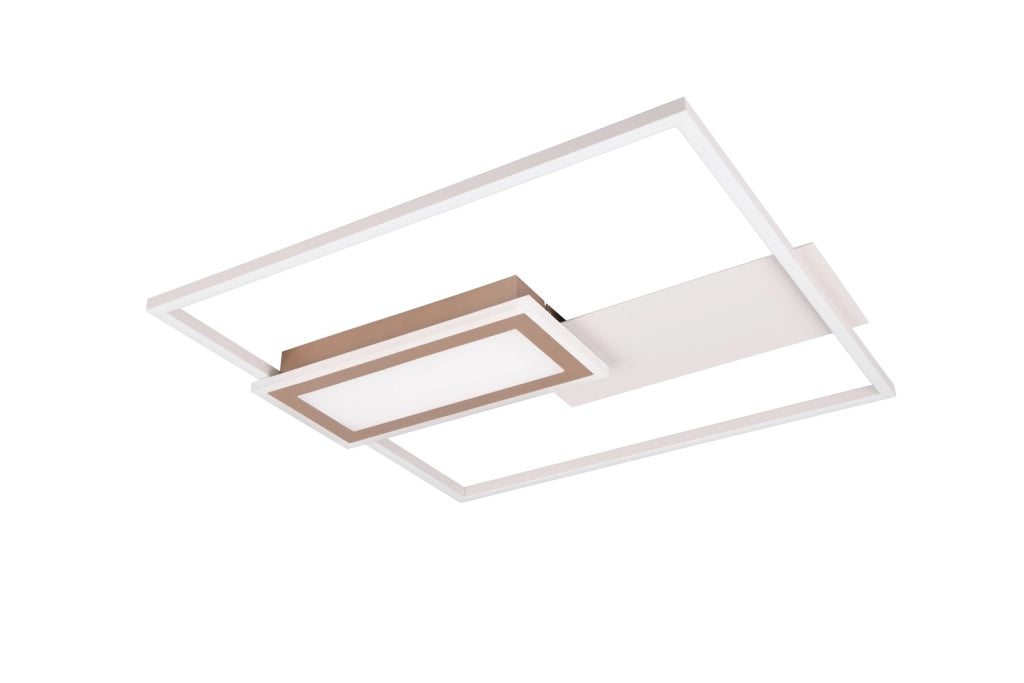 Lampada da soffitto LED geometrica SPIRO RL grigia 32W