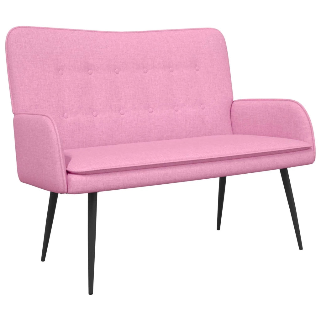 Divano a 2 Posti Rosa 115 x 61 x 87 cm Tessuto 42028912