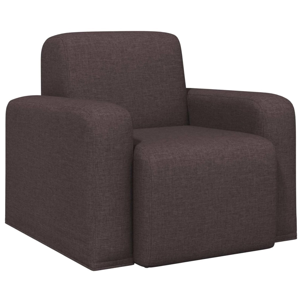 Poltrona Marrone Scuro Tessuto 42042420