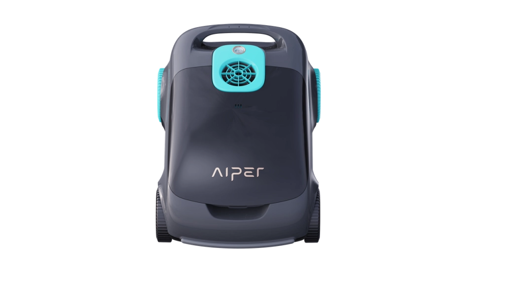 AIPER Scuba E1 Robot Piscina Senza Fili Ultra-Fine Doppia Filtrazione. 100-130 Minuti Autonomia. Sistema Tri-Motore Aspirapolvere Piscina. 2-3 Ore di Ricarica Ideale per Piscine Fuori Terra 100„é°