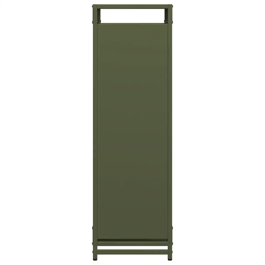 Rastrelliera per Legna da Ardere Verde Oliva 60x28x90 cm CFW3413430