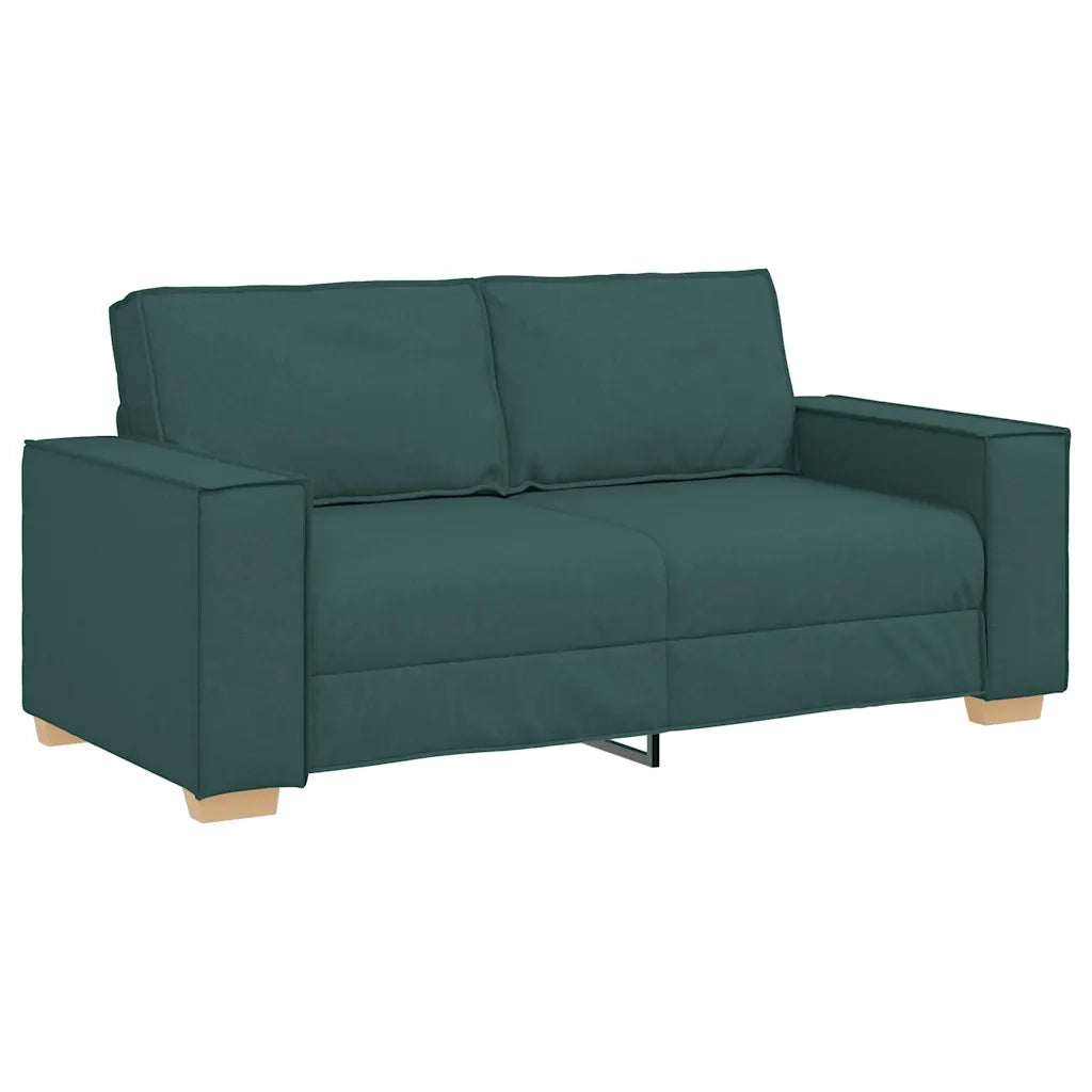 Divano a 2 Posti-Sofa 2 Posti Verde scuro 140 cm in tessuto 924181