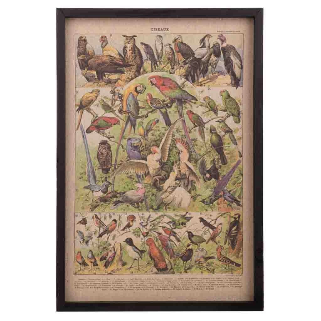 Quadro legno e stoffa 40x60x2,5h