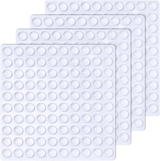 400 pezzi di gomma adesiva - Pads di gomma adesiva per geluiddemping 6x2mm - Pads di gomma per buffer dei piedi - Pads di gomma per mobili - Cestelli - Porte - Lavello - Lade - Piccoli apparecchi