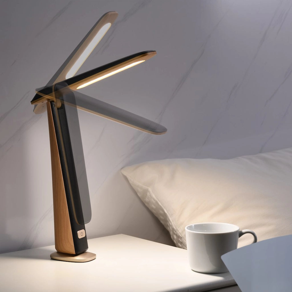 Lampada da scrivania TOP nera/marrone LED 4W dimmer CCT