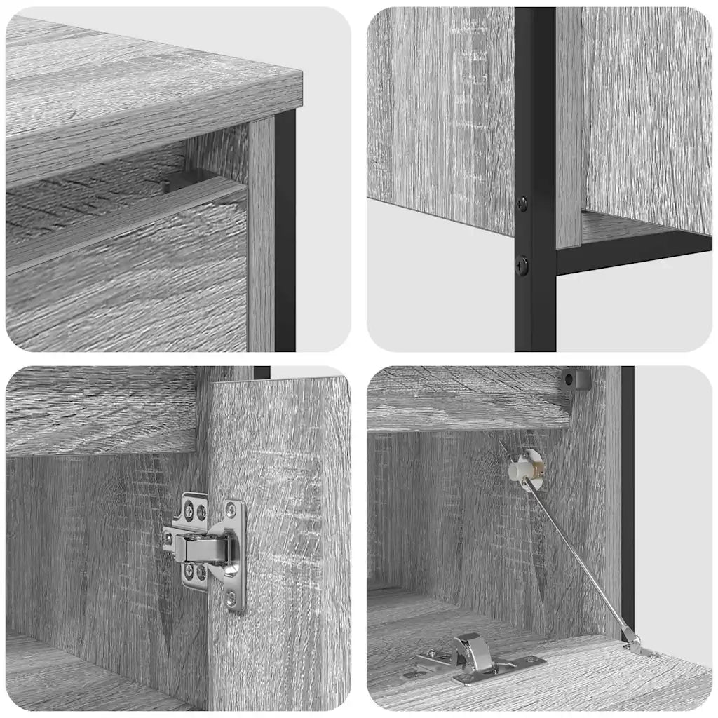Set di mobili per il bagno con cassetto 3 pcs Grigio Sonoma 3328362