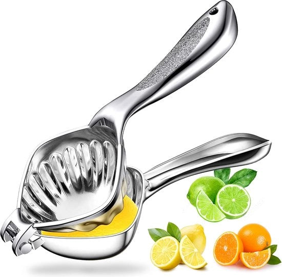 Citruspers manuale premium - anti corrosiva manuale per agrumi antiscivolo manico ergonomico - diametro 8,5 cm, 100% in acciaio inossidabile - citruspers resistente al lavastoviglie - ideale per tutti gli agrumi