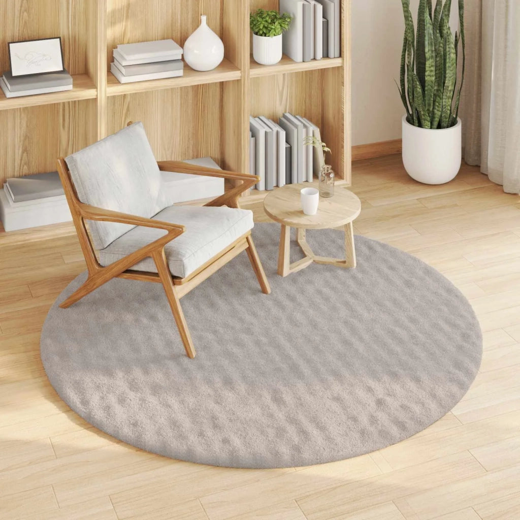 Tappeti per area Rotondo SIROLO Sabbia Ø 160 CM Poliestere 42022763