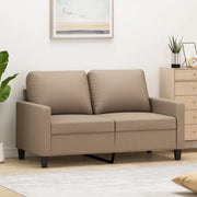 Divano a 2 Posti-Sofa 2 Posti Cappuccino 140 cm in Similpelle 107026