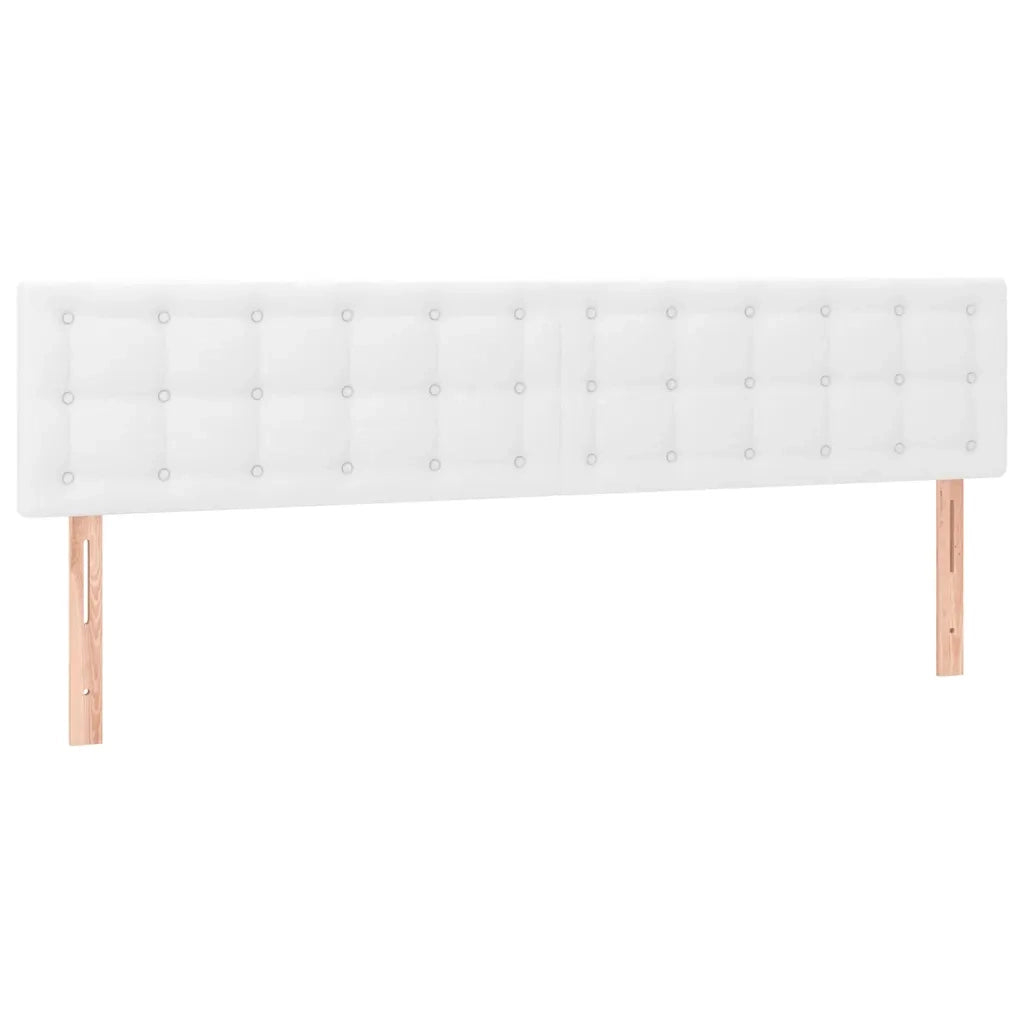 Giroletto a Molle con Materasso Bianco 120x190 cm in Similpelle
