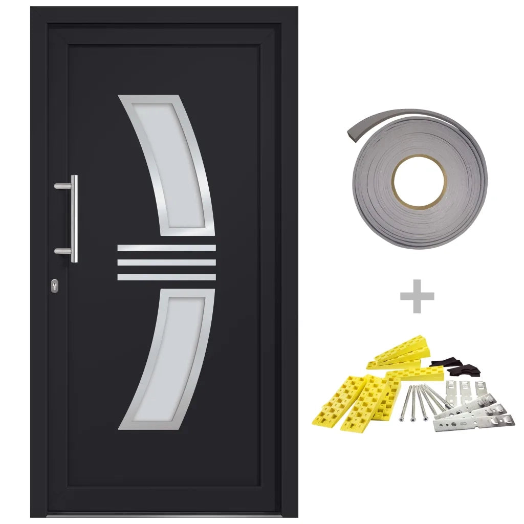 Porta di Ingresso Antracite 98x208 cm
