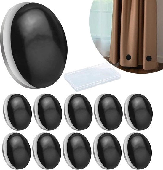 12 pezzi di pesi per tende magnetici e impermeabili per esterno - pesi per tende rotondi