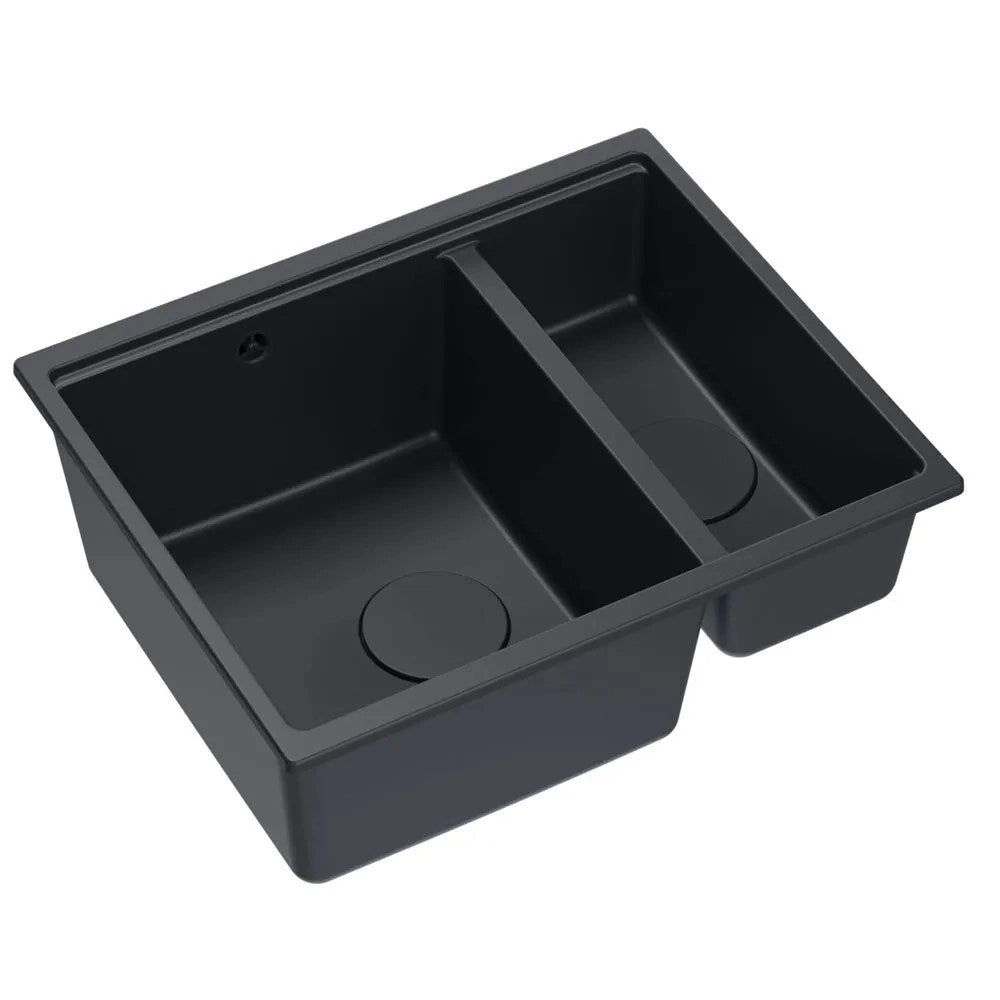 Lavello In Granito Logan 150 Black Tappo nero