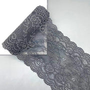 Elastica per Cintura - Banda Decorativa - Tinta Grigia Scuro - Adatto per Sartoria - 15 cm x 3 m Banda per Cintura Decorativa