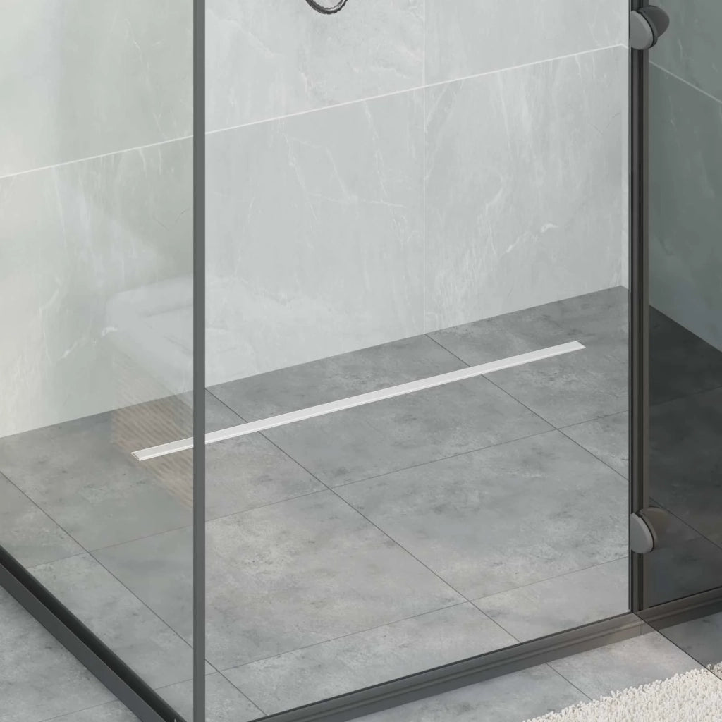 Scolascale per doccia a 360° con modello slim Argento 80 cm 42015988
